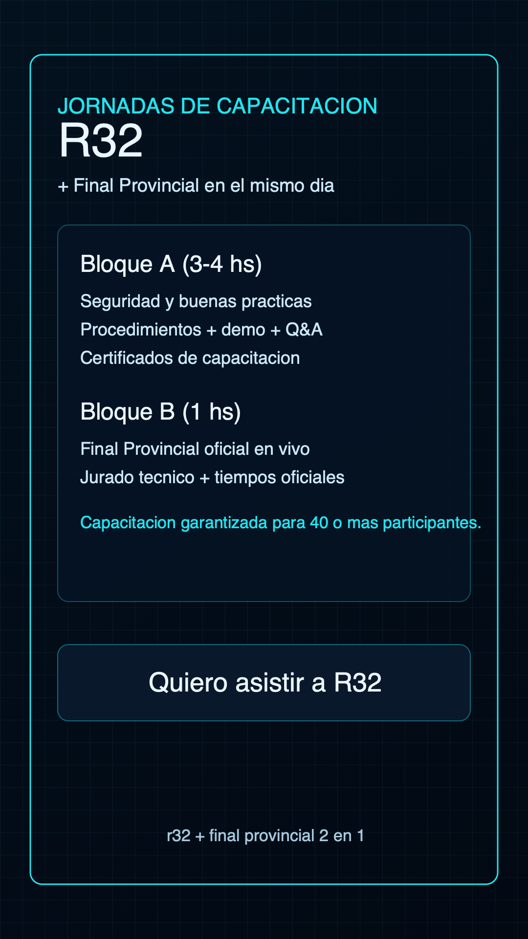Jornadas R32